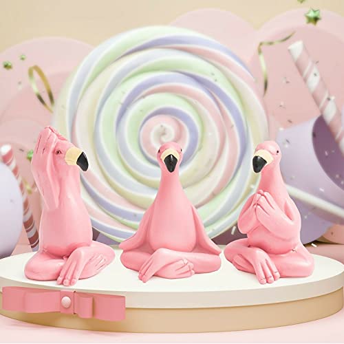 3pc Flamingo Ornament