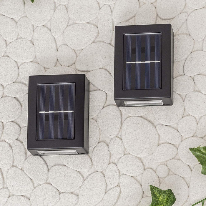 2pk Up And Down Solar Wall Light