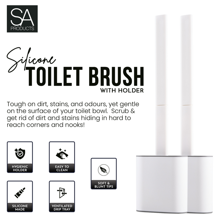 2pk Detachable Toilet Cleaning Brush