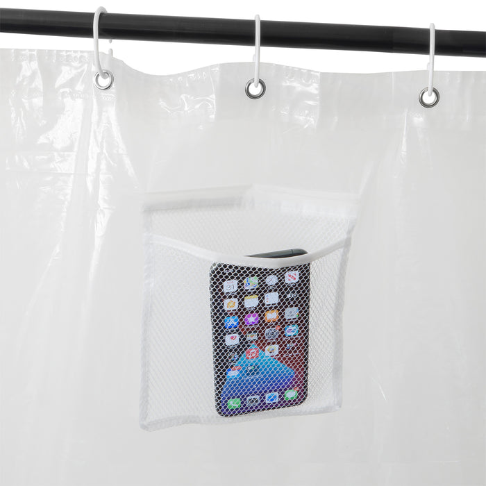 Shower Curtain with Pockets