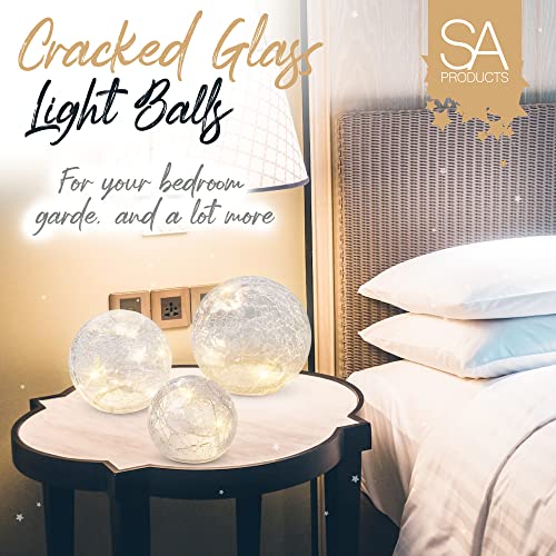 3pc LED Crackle Balls