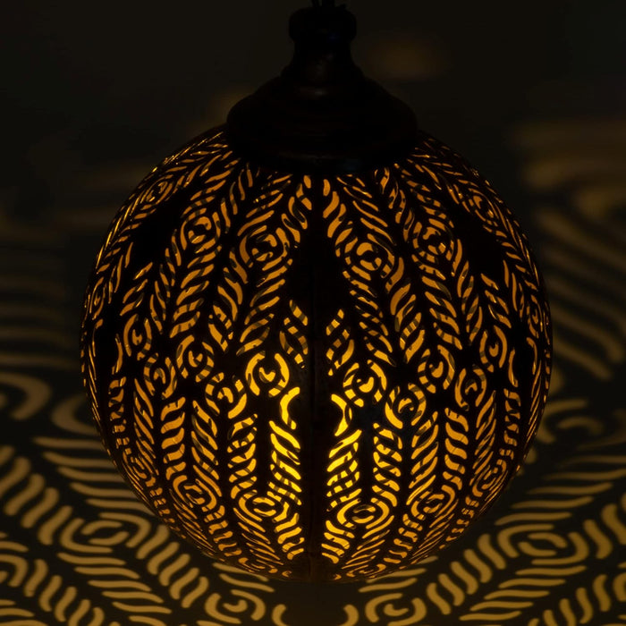 Hanging Round Hollow Lantern