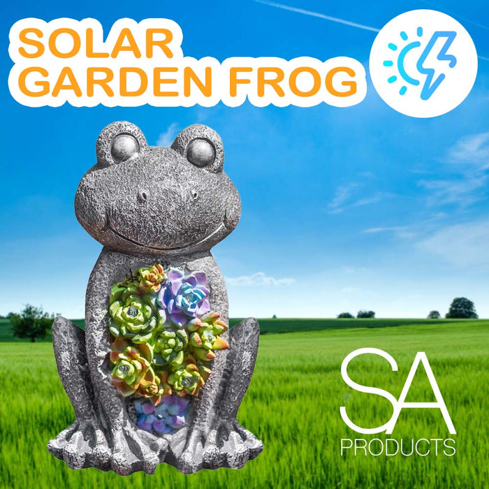 Solar Garden Frog