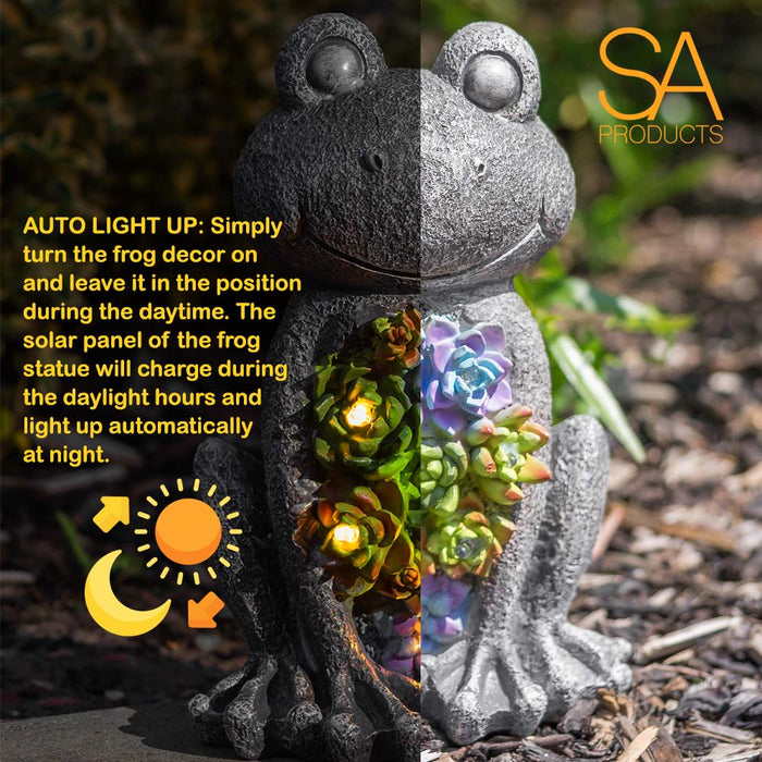 Solar Garden Frog