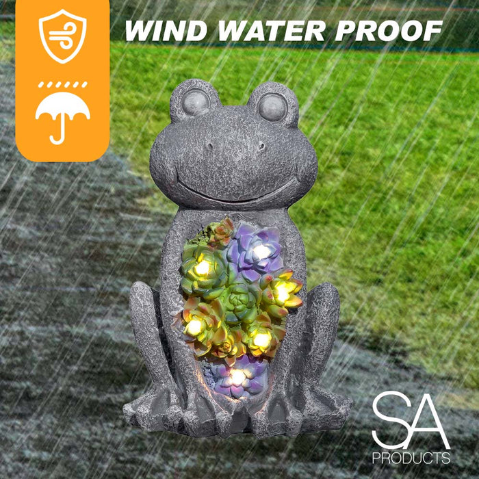 Solar Garden Frog