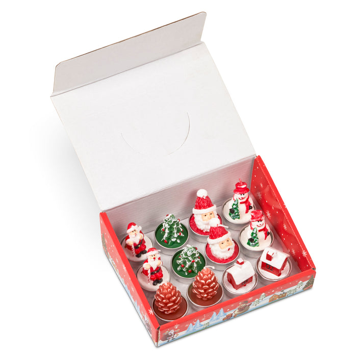 12pc Christmas Candle Set