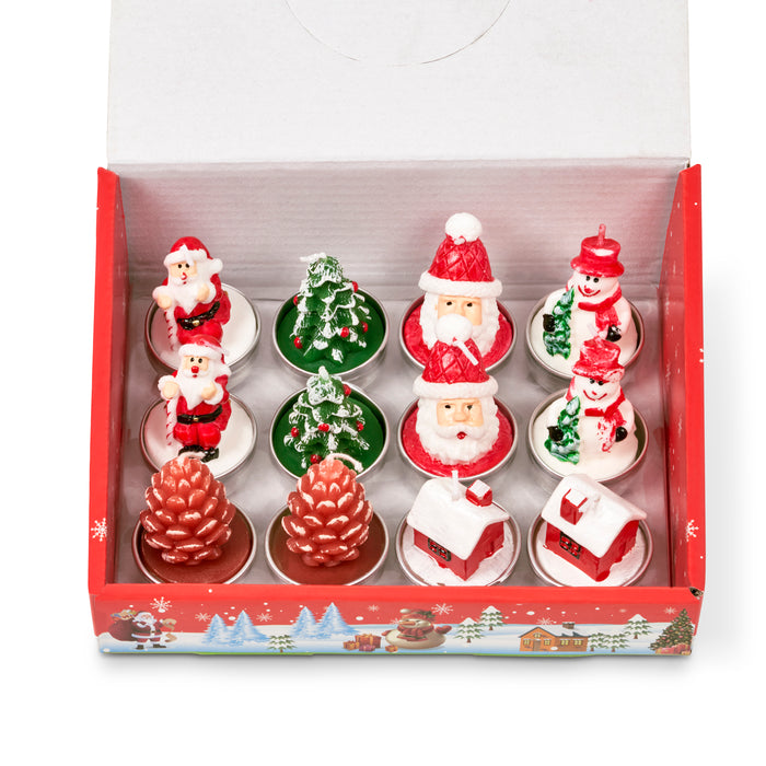 12pc Christmas Candle Set