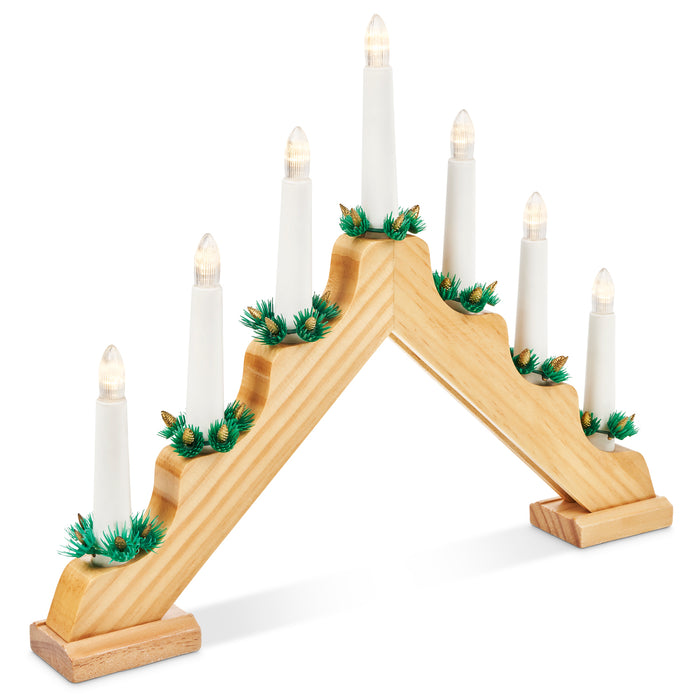 Wooden Christmas Candle Bridge